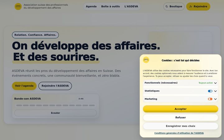 Screenshot of asdeva.ch