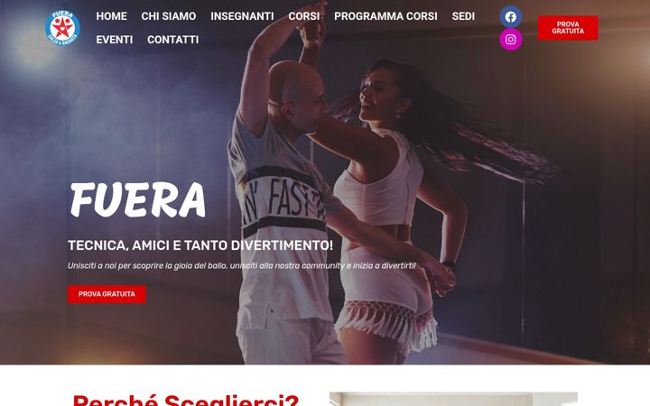 Kuvakaappaus sivustosta asdfuera.it