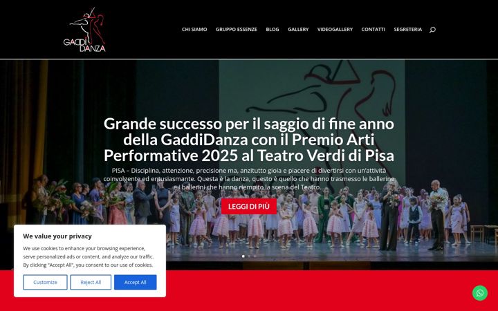Screenshot of asdgaddidanza.eu