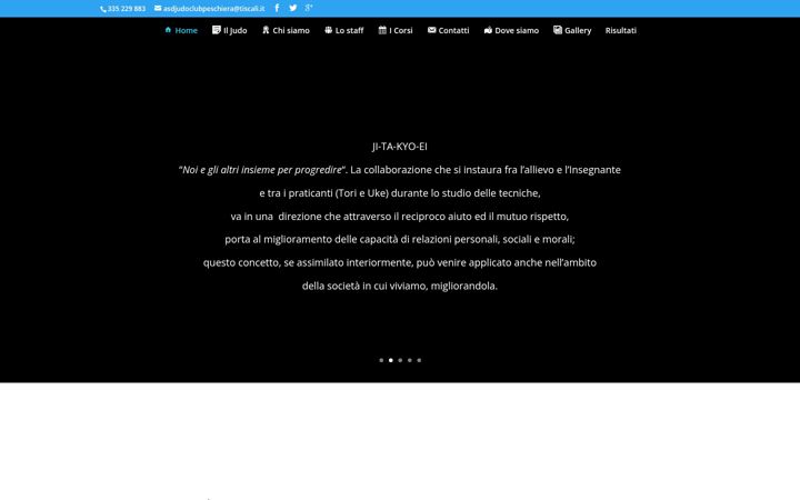 Screenshot of asdjudoclubpeschiera.com