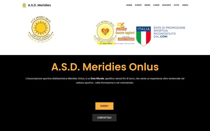 Screenshot di asdmeridies.it