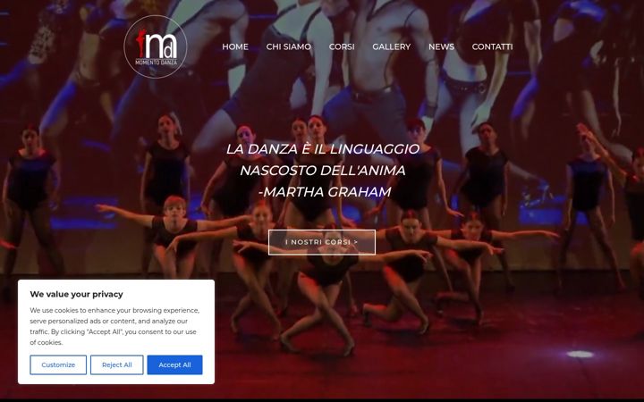 Screenshot stránky asdmomentodanza.it