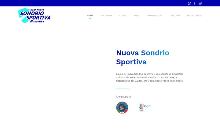 Screenshot di asdnuovasondriosportiva.it