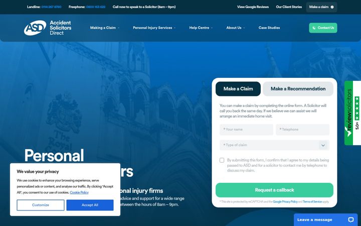 Screenshot of asdonline.co.uk