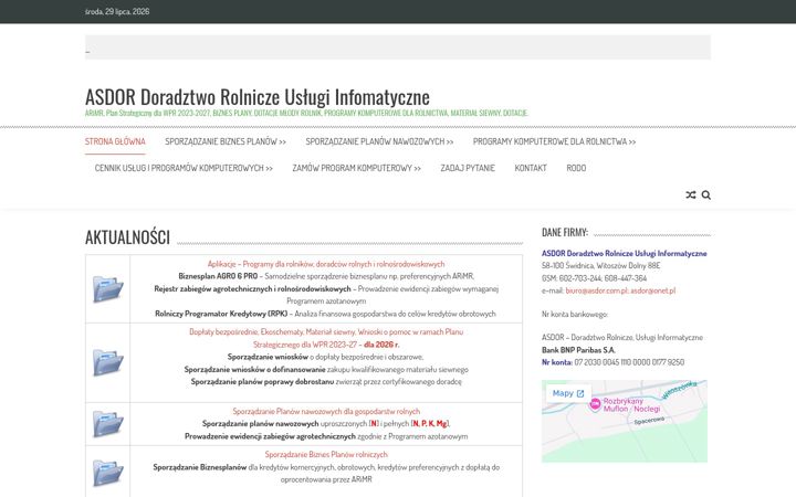 Screenshot van asdor.com.pl