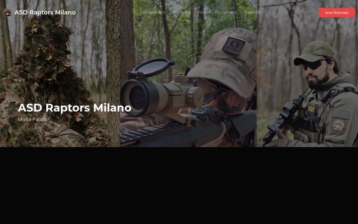 Screenshot von asdraptorsmilano.it