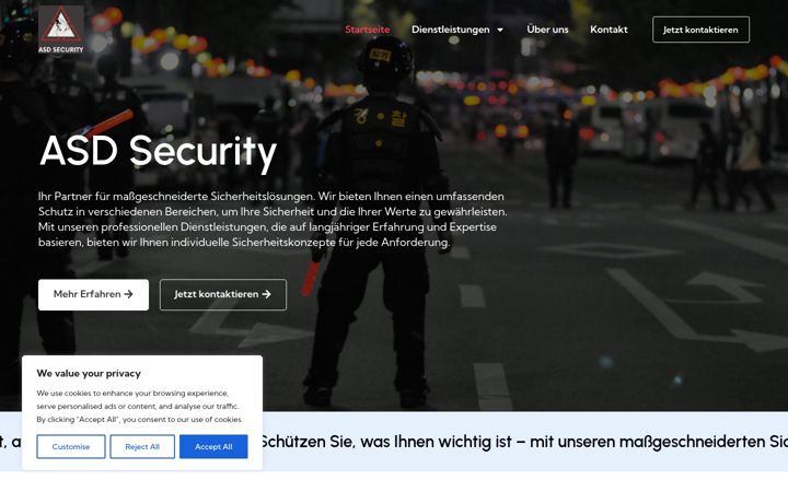 Skærmbillede af asdsecurity.eu