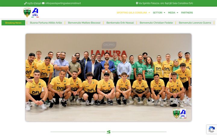 Screenshot of asdsportingsalaconsilina.it