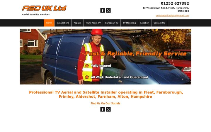 Screenshot of asduk.co.uk
