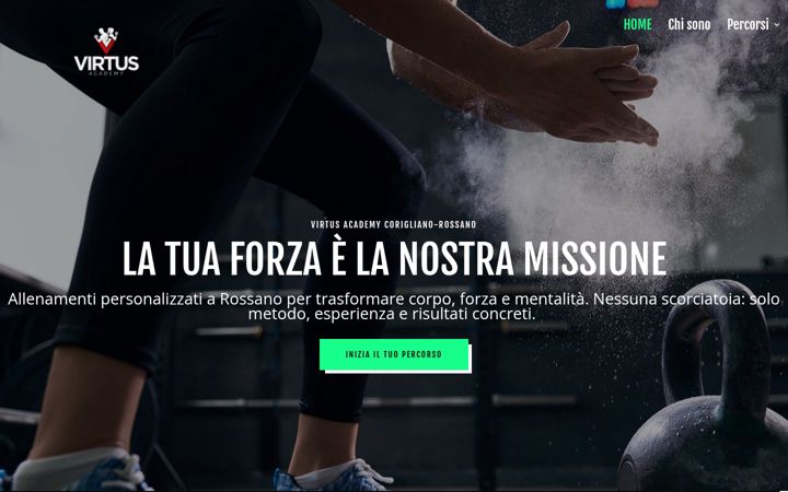 Screenshot of asdvirtusacademy.it