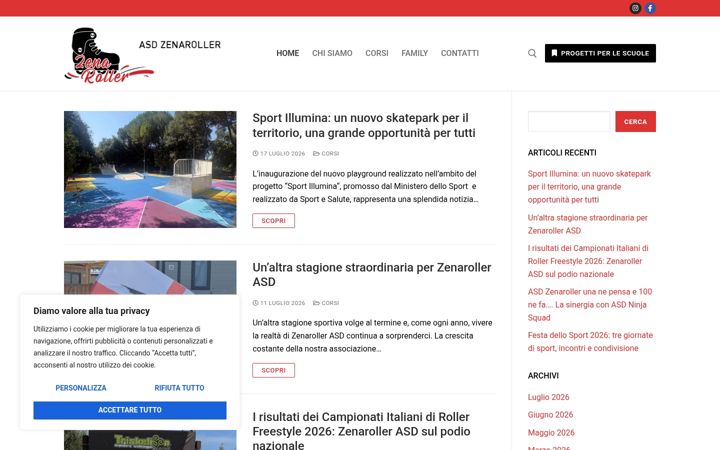 Screenshot of asdzenaroller.it