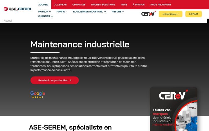 Screenshot von ase-serem.fr