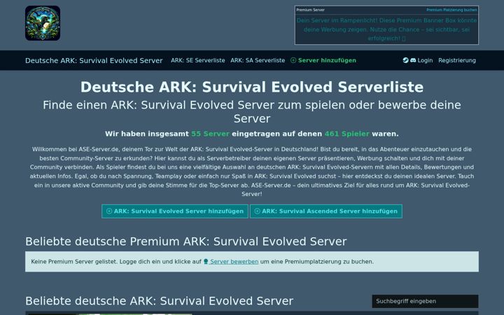 Screenshot of ase-server.de