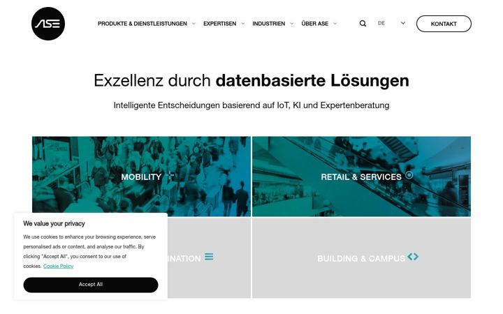 Screenshot of ase.ch