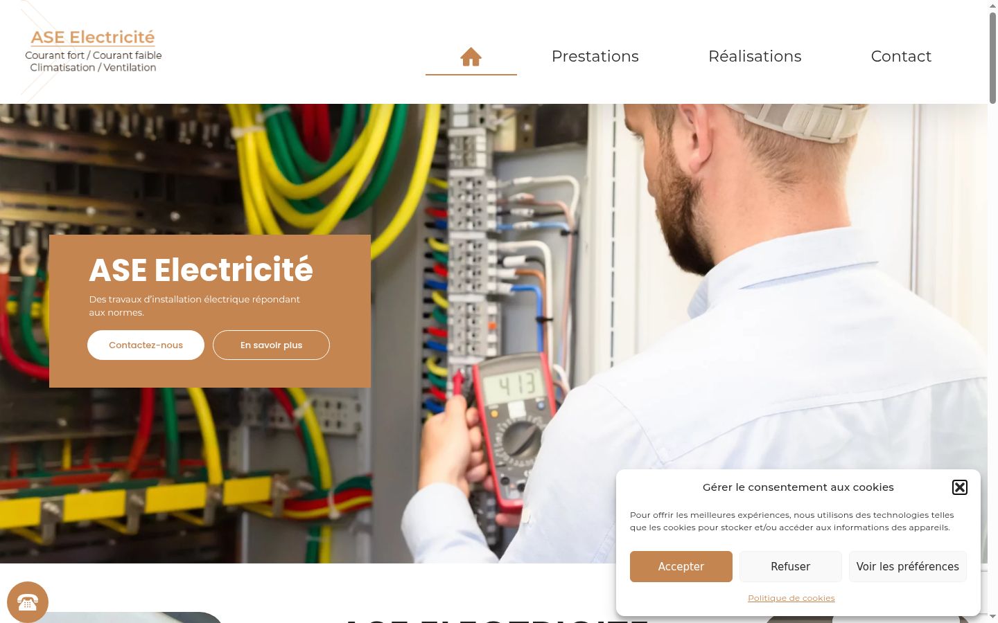 Screenshot des Einwilligungsbanners vor jeglicher Interaktion