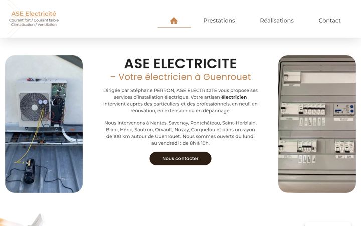 Screenshot von ase44-electricite.fr