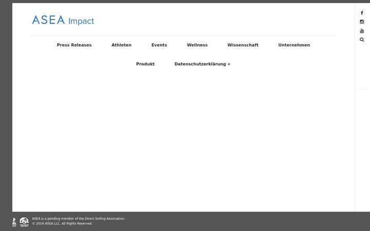 Screenshot of aseaimpact.de