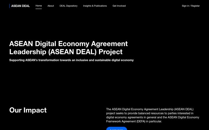 Skjámynd af asean-deal.org