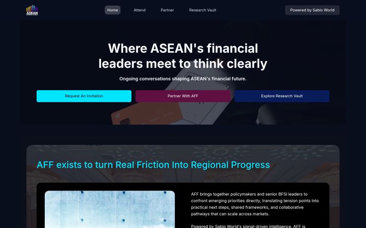 Screenshot of asean-fintechforum.com