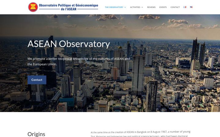 Screenshot of asean-observatory.org