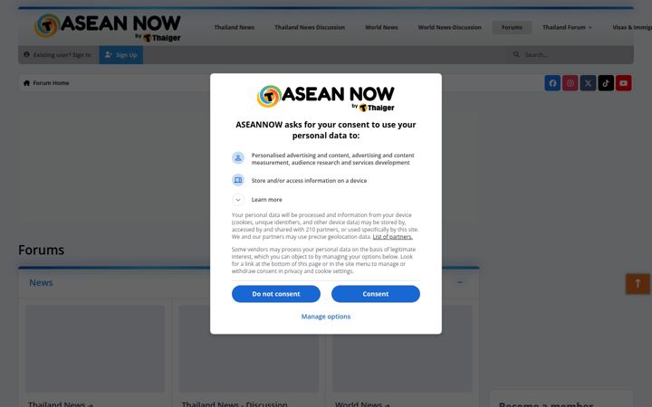 Screenshot of aseannow.com