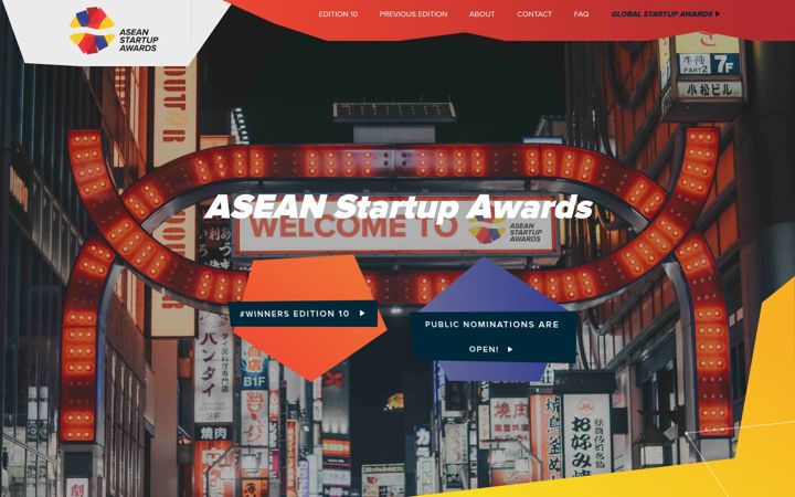 Screenshot of aseanstartupawards.com