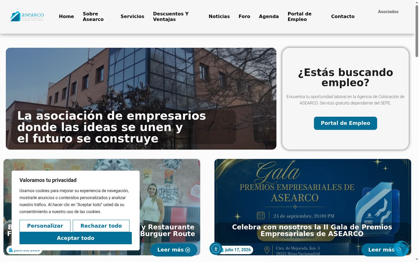 Screenshot tal-banner tal-kunsens muri qabel kwalunkwe interazzjoni