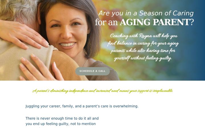 Screenshot of aseasonofcaring.com