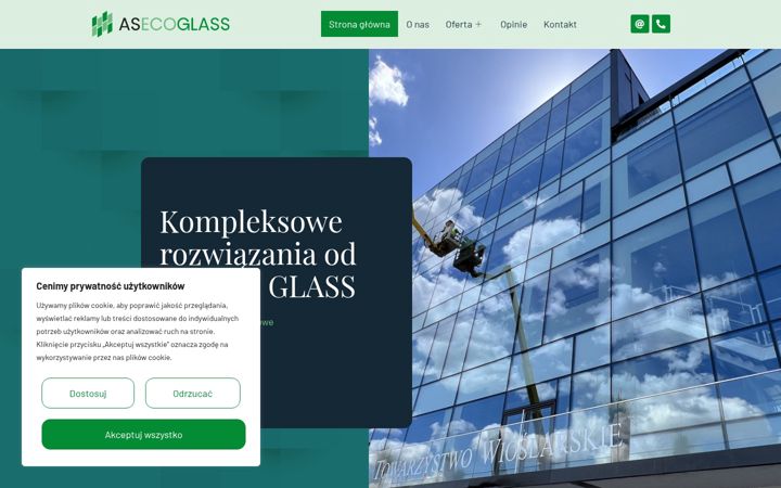 Screenshot of asecoglass.pl