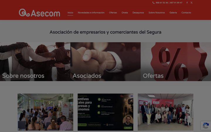 Screenshot of asecom.info