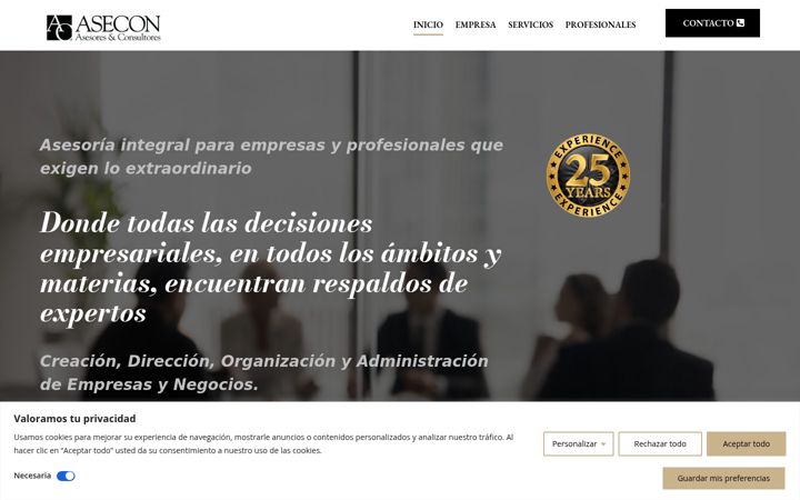 Screenshot of asecon.com