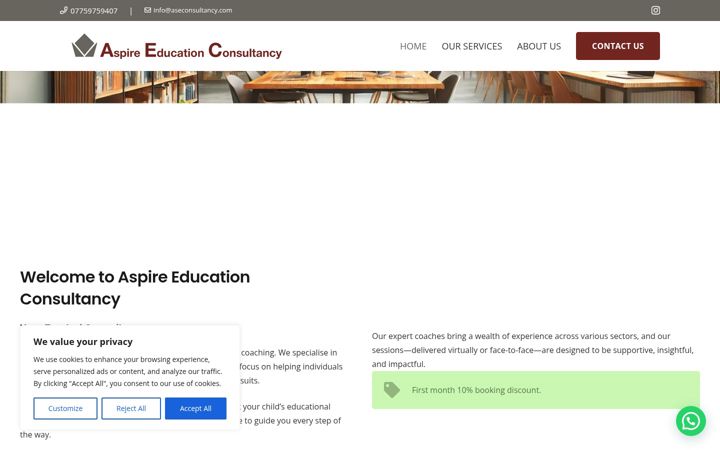 Screenshot of aseconsultancy.com