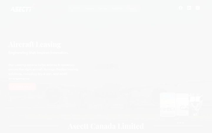 Screenshot του asecttcanada.com