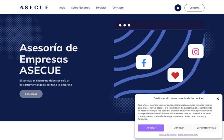 Screenshot of asecue.com