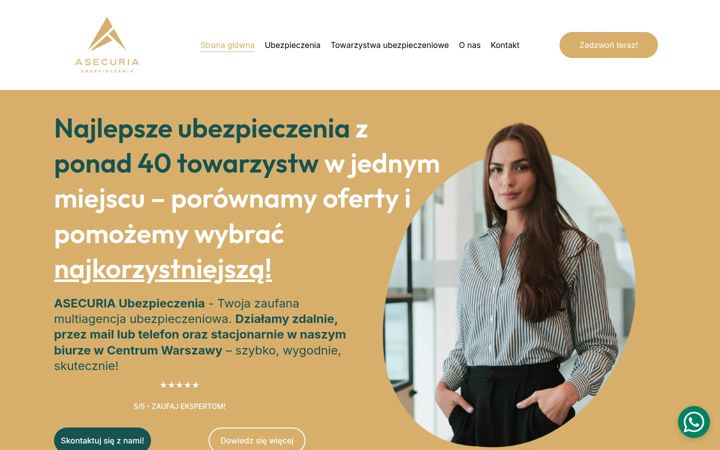 Screenshot of asecuria-ubezpieczenia.pl