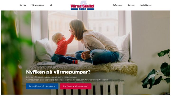 Screenshot of asedavarme.se