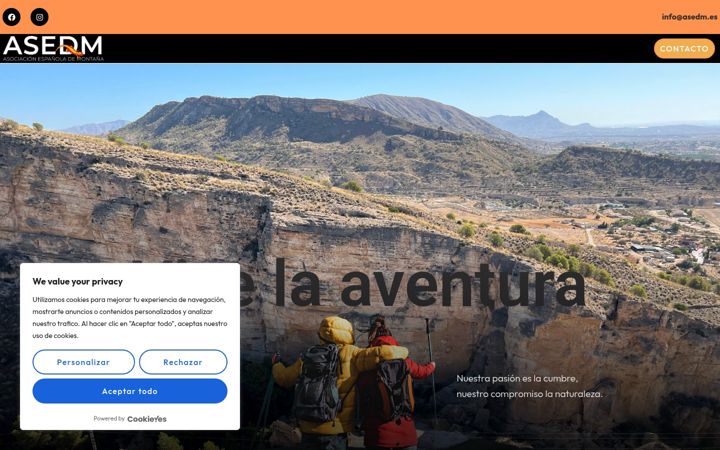 Screenshot of asedm.es