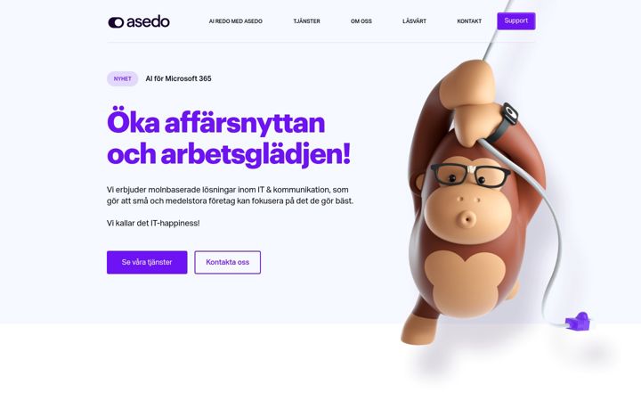 Screenshot of asedo.se