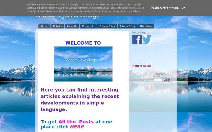 Screenshot of aseemjavablogs.com