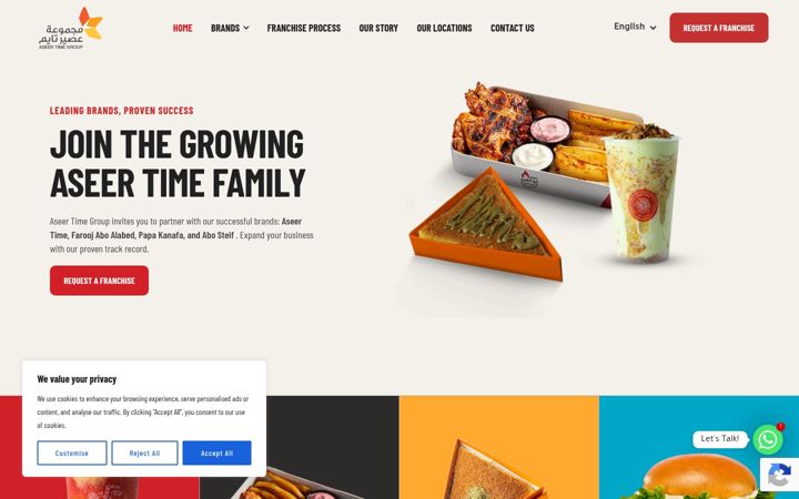 Screenshot of aseertime.com