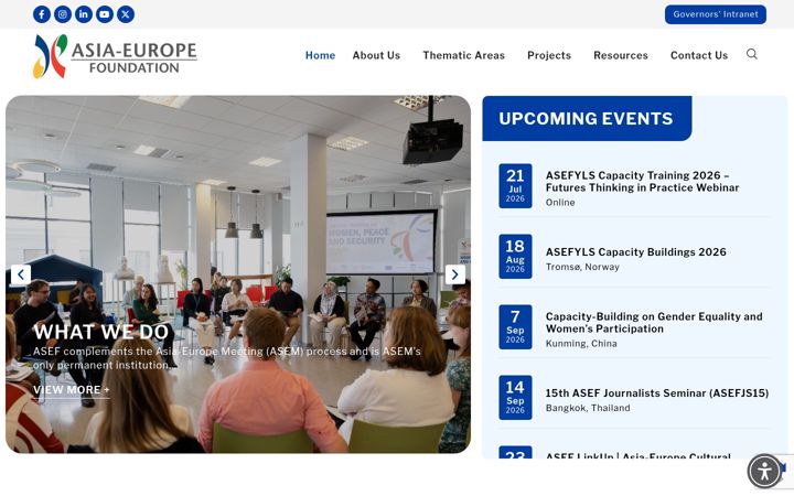 Screenshot of asef.org