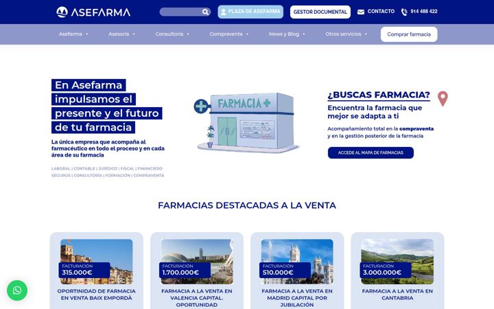 Screenshot of asefarma.com