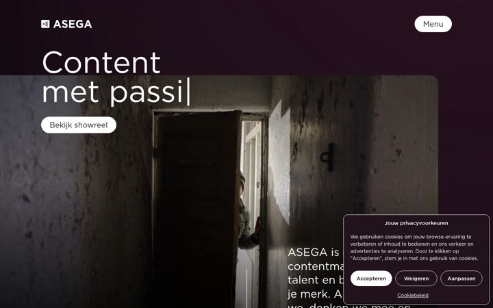 Snimka zaslona za asega.nl