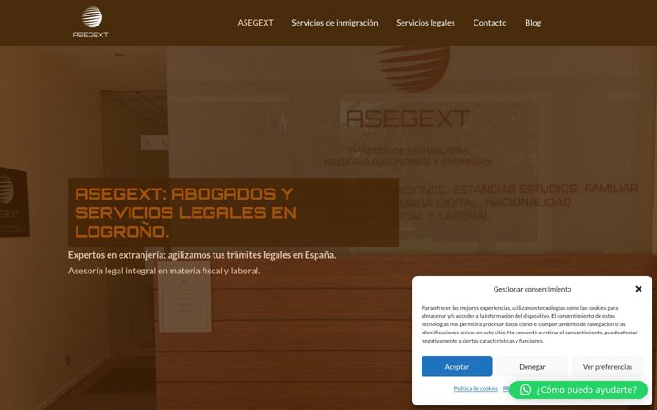 Screenshot of asegext.es