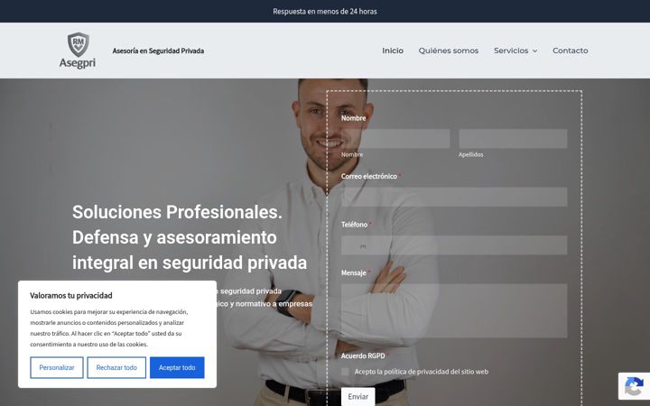 Screenshot of asegpri.com