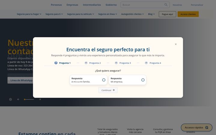 Capture d'écran de aseguradorasolidaria.com.co