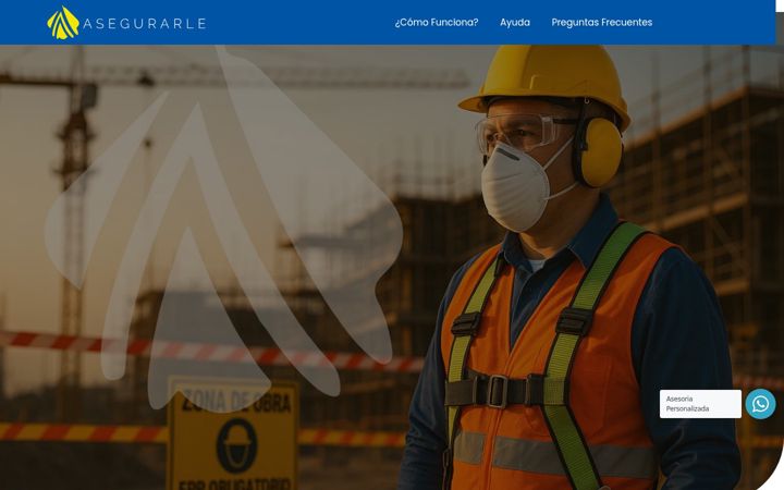 Screenshot of asegurarle.co