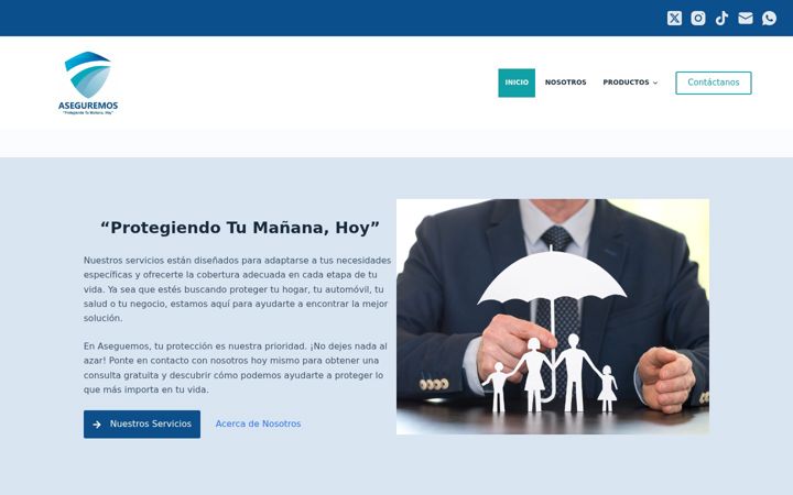 Screenshot of aseguremos.co