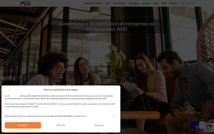 Screenshot of asei.fr