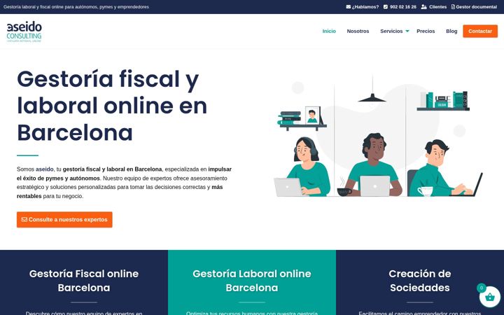 Screenshot di aseido.com